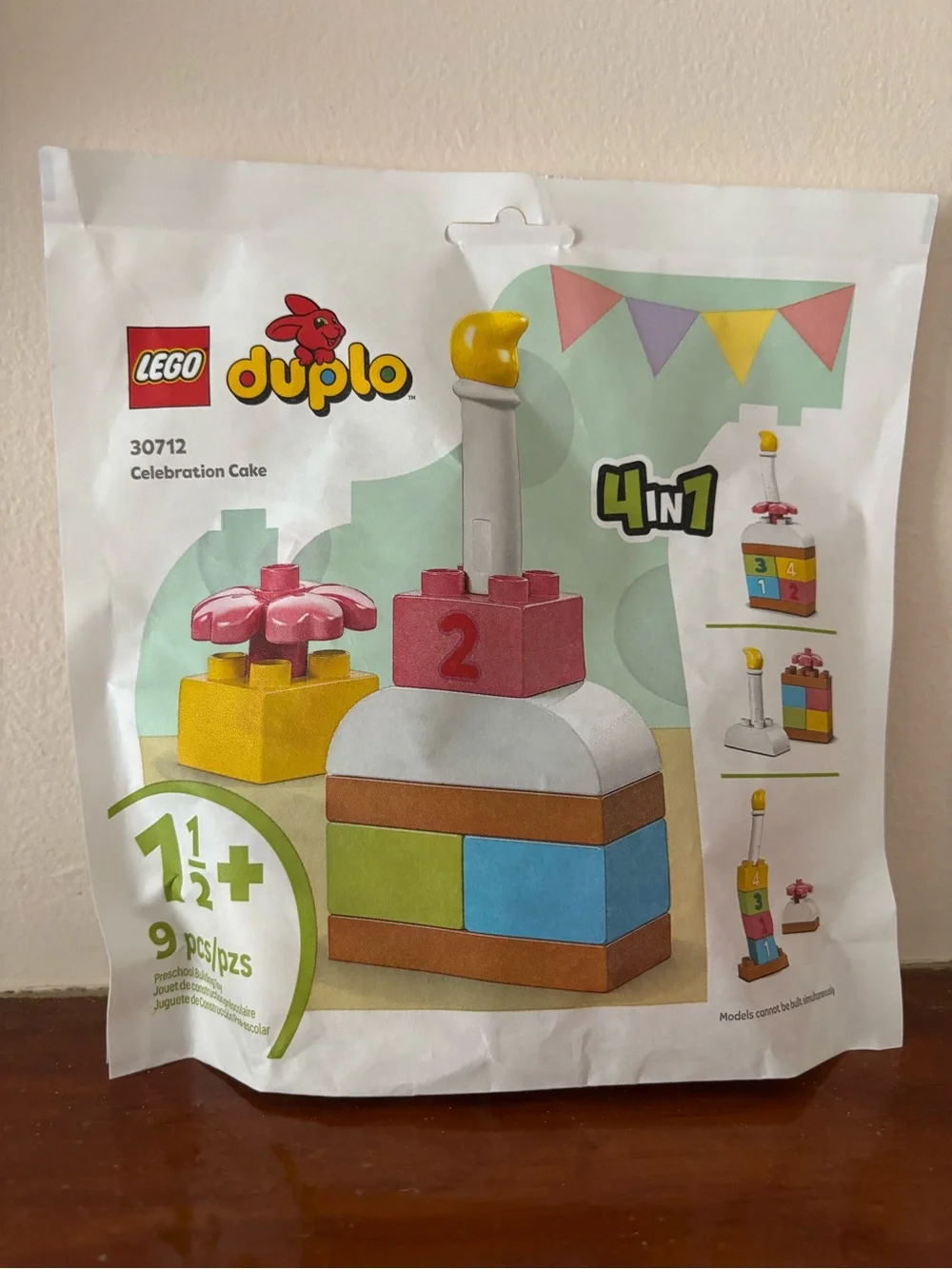 Lego Duplo Celebration Cake Set - Pink, Yellow, Blue, Green, Brown, White